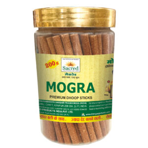 Sacred Mogra Premium Dhoop Sticks Jar (200 Gram)