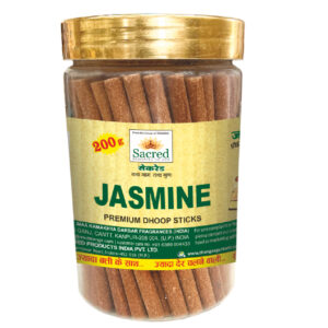 Sacred Jasmine Premium Dhoop Sticks Jar (200 Gram)