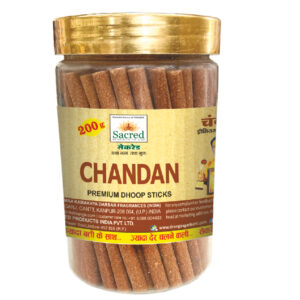 Sacred Chandan Premium Dhoop Sticks Jar (200 Gram)