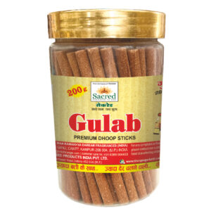 Sacred Gulab Premium Dhoop Sticks Jar (200 Gram)