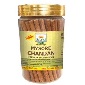 Sacred Mysore Chandan Premium Dhoop Sticks Jar (200 Gram)