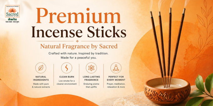 Premium Incense Sticks | Natural Fragrance by Sacred