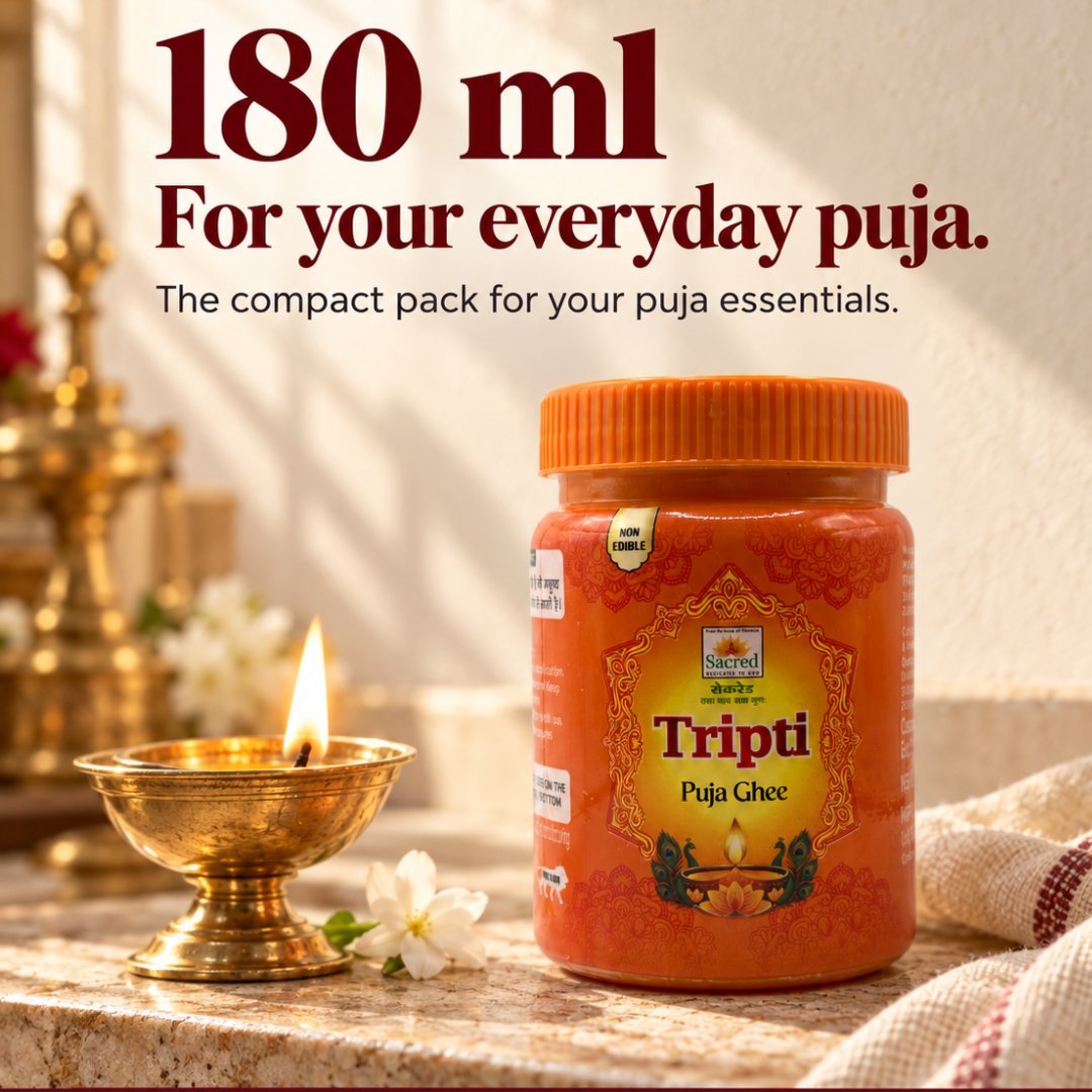 Tripti Puja Ghee 180 ml jar